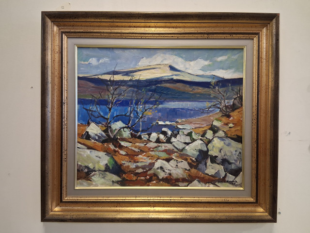 Armas Raunio öljy kankaalle signeerattu