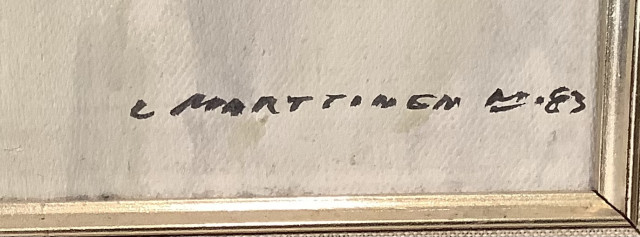 Lasse Marttinen Signeerattu öljyvärimaalaus kankaalle