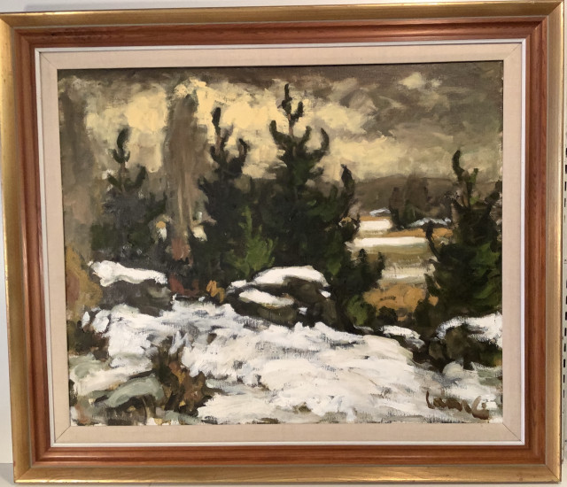 Olavi Laine Signeerattu öljyvärimaalaus kankaalle