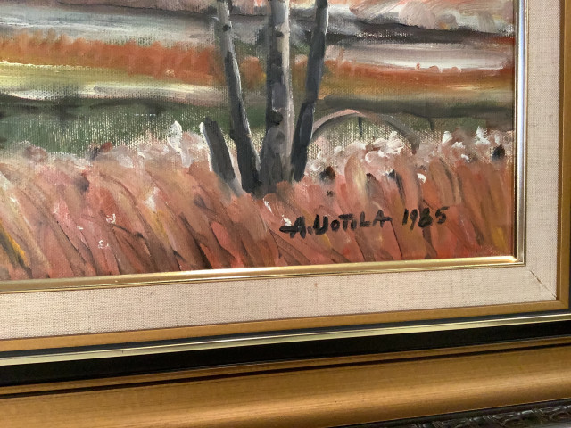 A Uotila.  Öljyvärimaalaus kankaalle