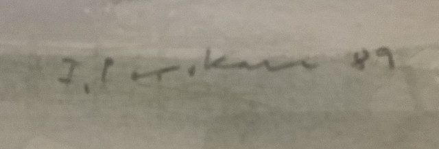 Feodor Porokara: akvarelli signeerattu