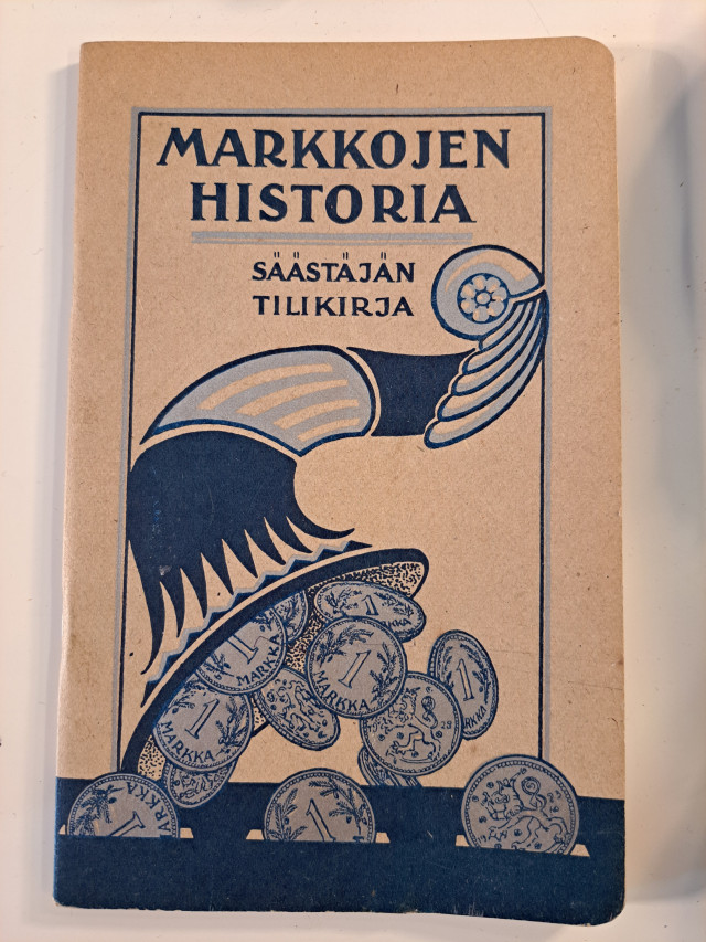 Markkojen historia tilikirja vuodelta 1929, täyttämätön
