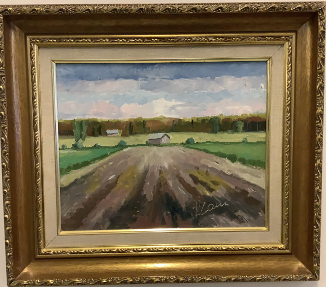 Öljyvärimaalaus levylle