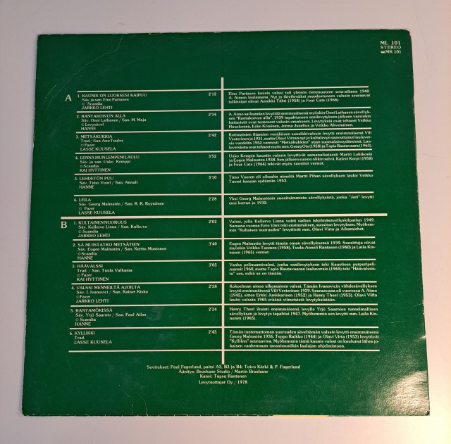 Kauneimmat valssit LP