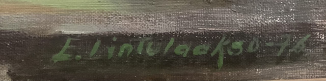 Eva Lintulaakso   Kukkamaalaus, öljyväri kankaalle