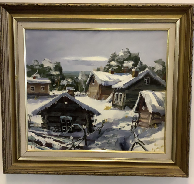 P Pylkkönen öljyvärimaalaus kankaalle