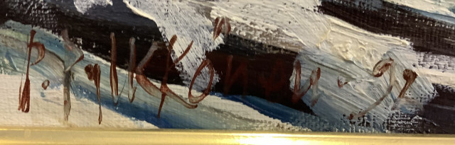 P Pylkkönen öljyvärimaalaus kankaalle