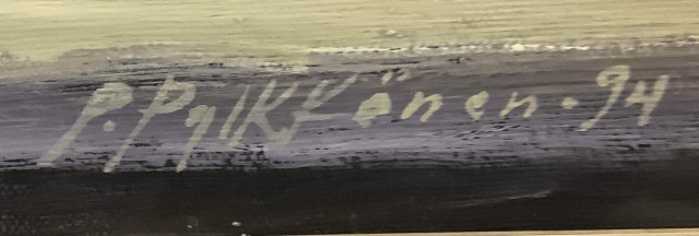 P Pylkkönen Öljyvärimaalaus kankaalle