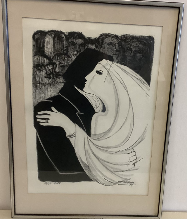 Tapio Tapiovaara. Kivipiirros 1977 ”Häävalssi”