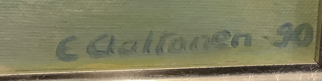 E Aaltonen öljymaalaus kankaalle