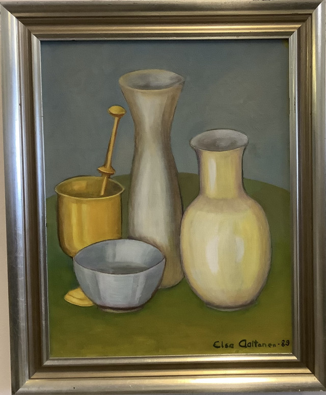 Elsa Aaltonen öljyvärimaalaus kankaalle