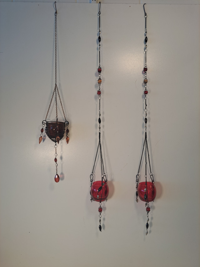 Roikkuvat kynttilälyhdyt 3kpl