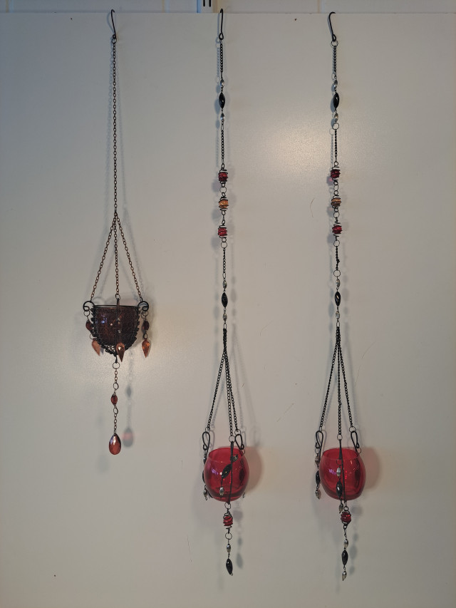 Roikkuvat kynttilälyhdyt 3kpl