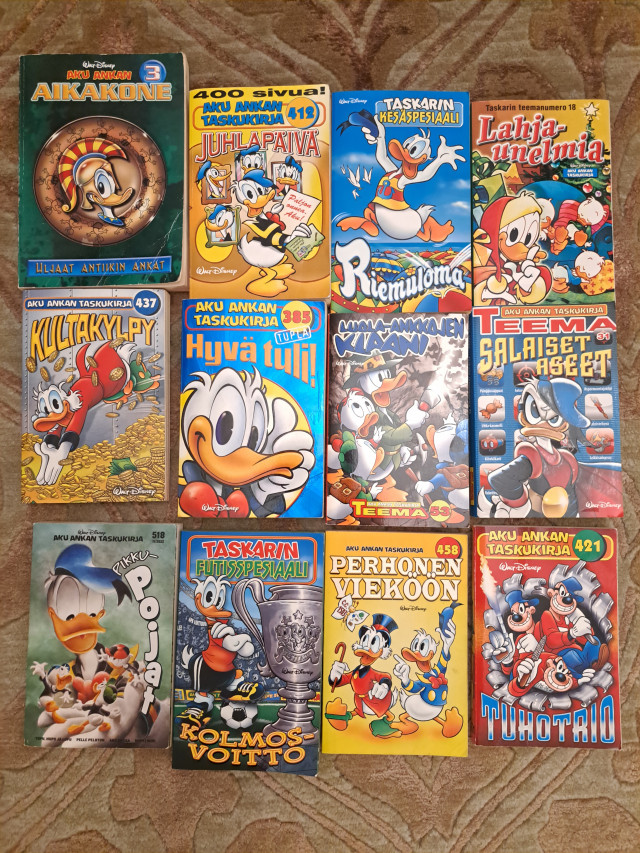 Aku Ankan taskukirjat 12kpl