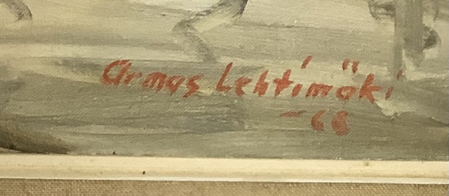 Armas Lehtimäki 1966, öljyvärimaalaus kankaalle