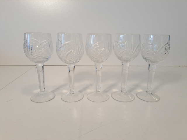 5kpl kristalliset viinilasit pienet