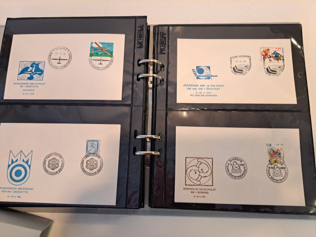 Ensipäiväkuorikansio (Urheilukilpailu aiheisia)