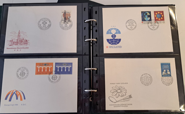 Ensipäiväkuorikansio Suomi 1978-1987 (luettelo)