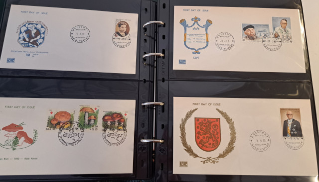 Ensipäiväkuorikansio Suomi 1978-1987 (luettelo)