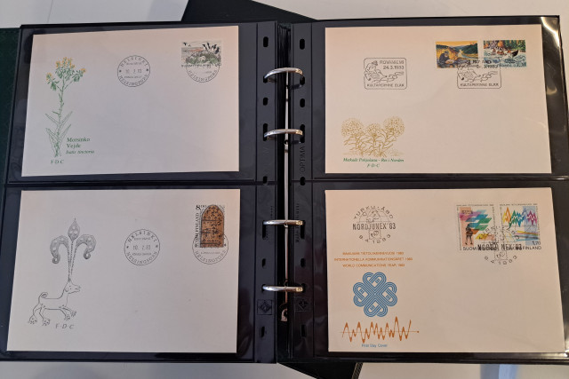 Ensipäiväkuorikansio Suomi 1978-1987 (luettelo)