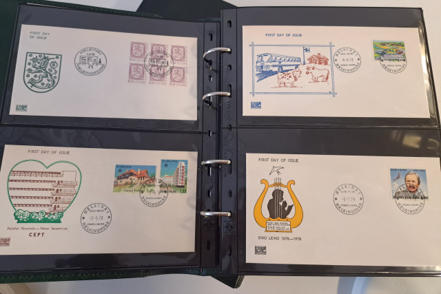 Ensipäiväkuorikansio Suomi 1978-1987 (luettelo)