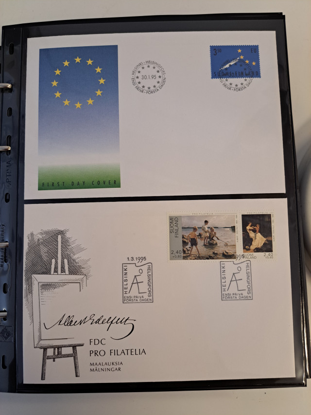 Ensipäiväkuorikansio Suomi 1995-1999 (luettelo)