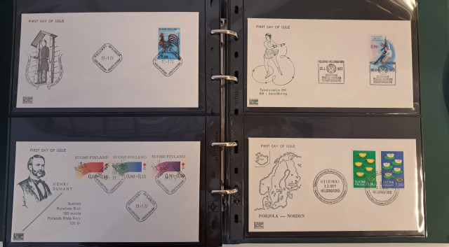 Ensipäiväkuorikansio Suomi 1970-1977 (luettelo)