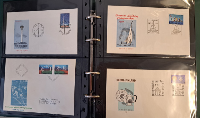 Ensipäiväkuorikansio Suomi 1970-1977 (luettelo)