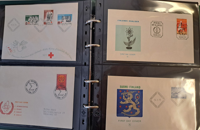 Ensipäiväkuorikansio Suomi 1970-1977 (luettelo)