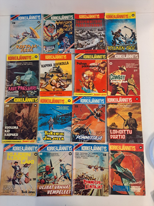 Korkeajännitys sarjakuvat 16kpl