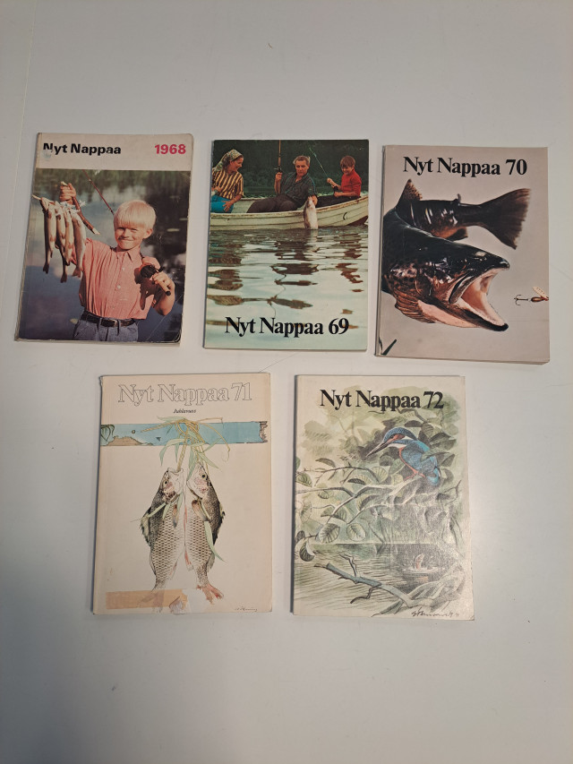 Vanhat kalastuslehdet Nyt nappaa vuosilta 1968-1972