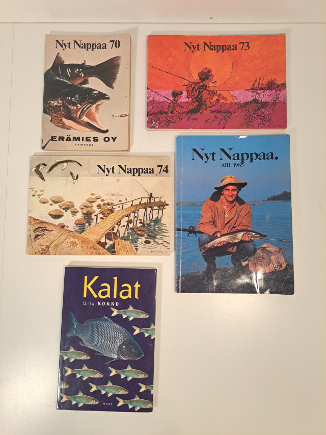 Vanhoja Kalastuskirjoja Nyt nappaa + Kalat Ulla Kokko