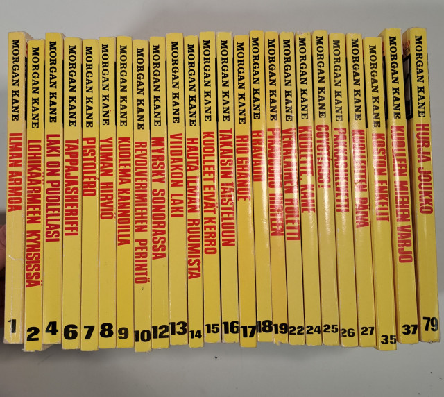 24kpl Morgan Kane länkkäri kirjoja