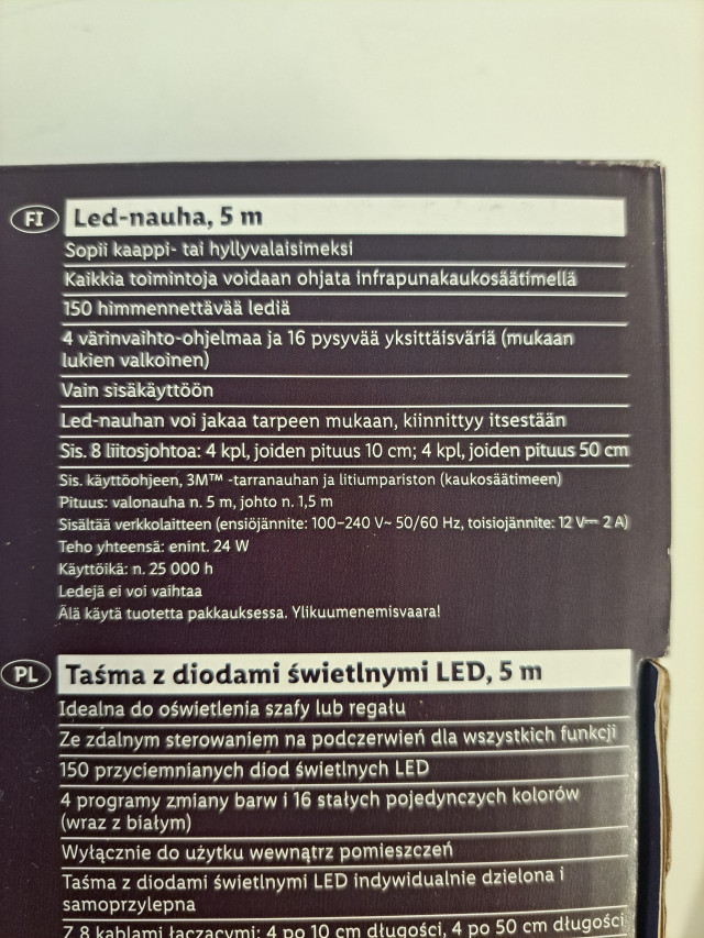 Uusi Led nauha 5 metrinen