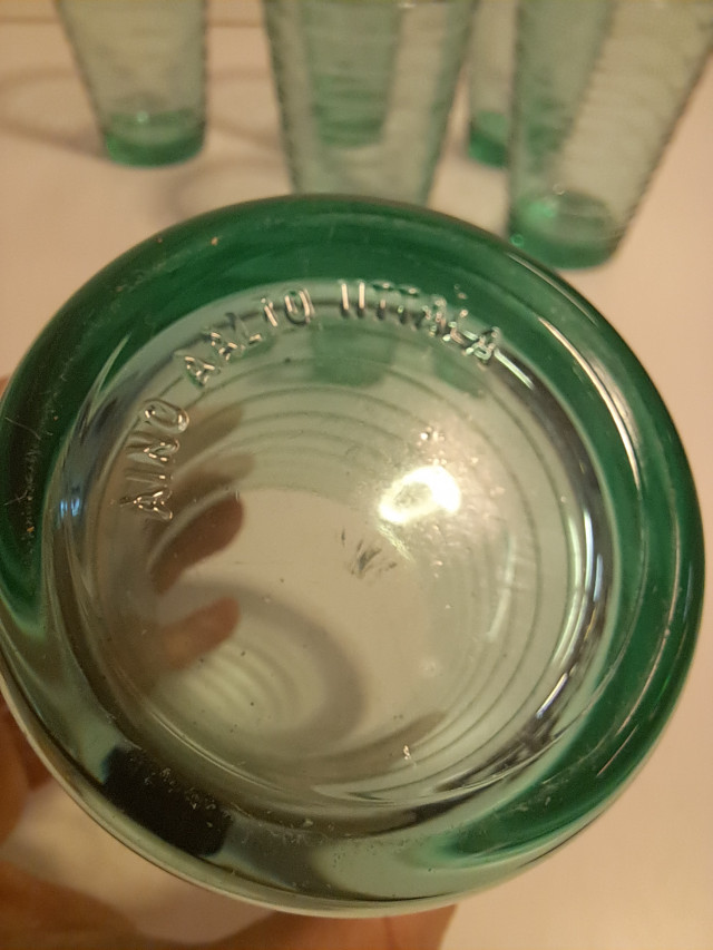 Aino Aalto- vihreät lasit 6kpl