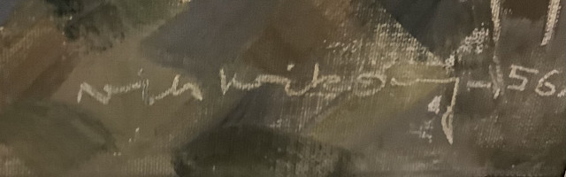 Wikberg, öljyvärimaalaus 1956