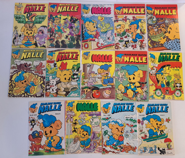 Maailman vahvin nalle-sarjakuvat 70-luvulta 14 kpl