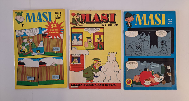 Masi sarjakuvat 3kpl