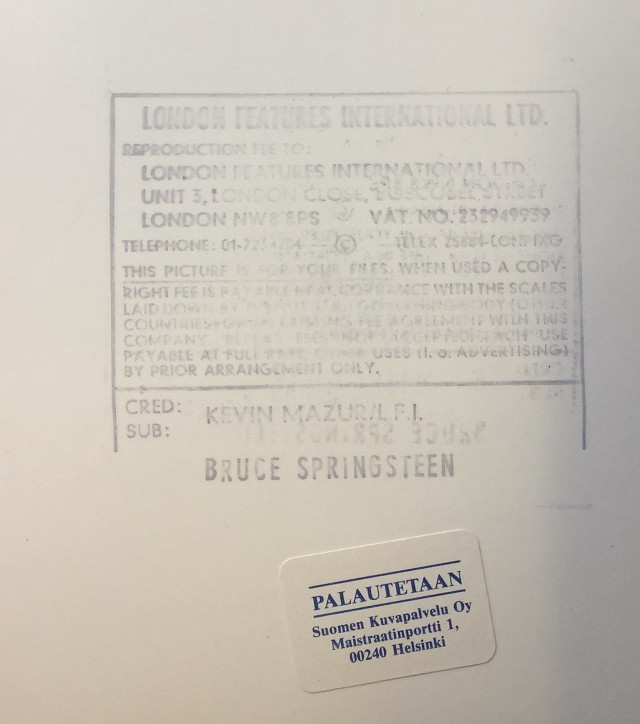 Mv valokuva 15x20 cm Bruce Sprigsteen
