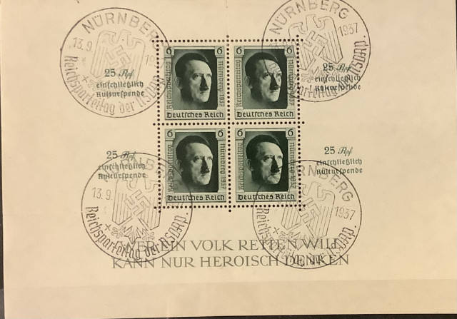 Hitler postimerkkiblokki