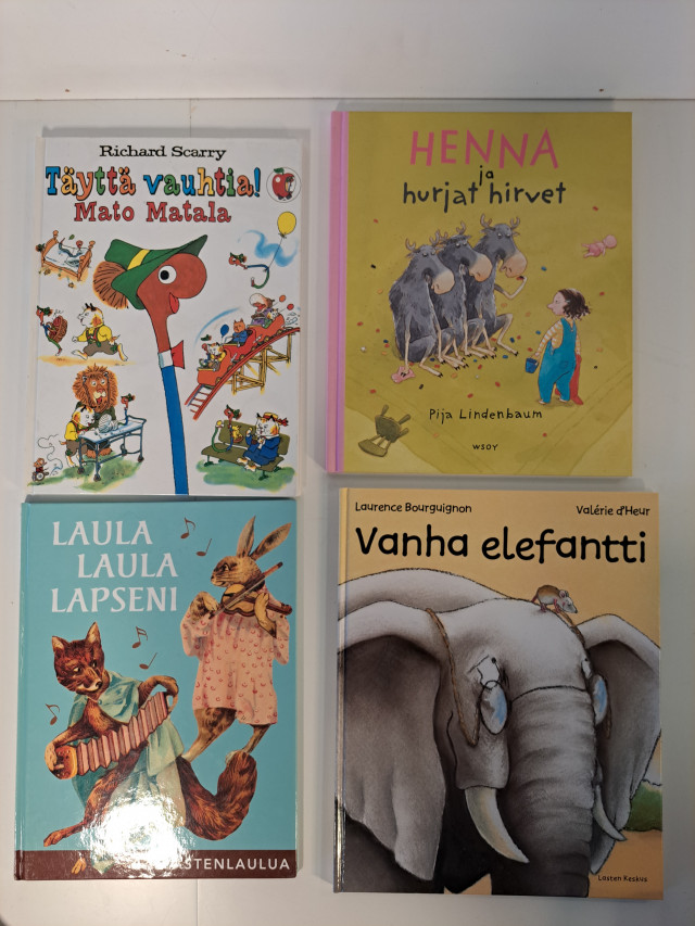 Lasten kirjat 4kpl
