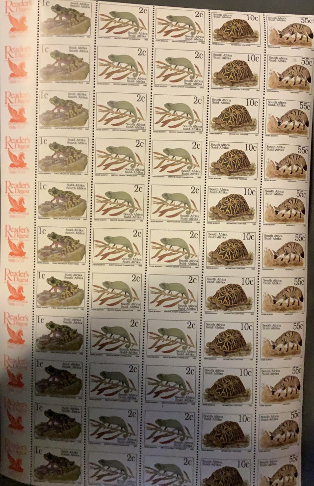 Etelä-Afrikkalainen postimerkkiblokki