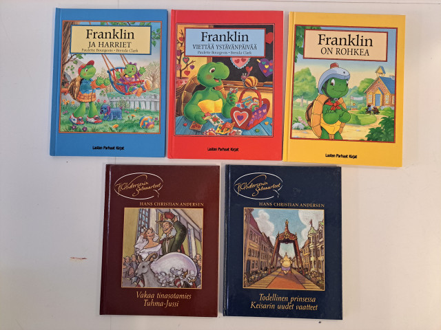 Lastenkirjat 5kpl (Franklin+H.C Andersenin satuaarteet)