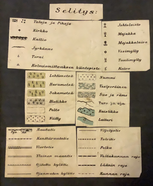 Wiipurin alueen polkupyöräpataljoonan kartta