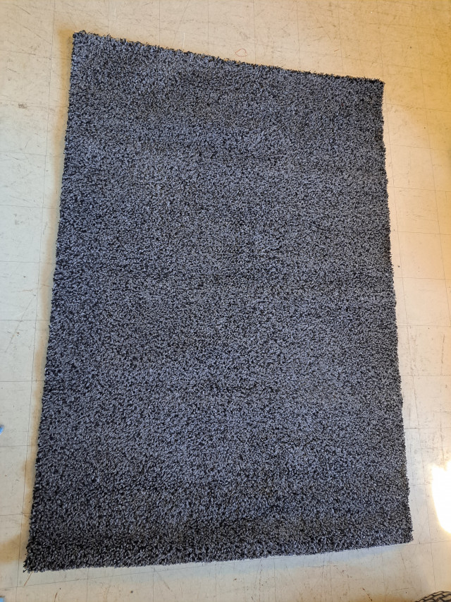 Harmaa-musta matto 160x230