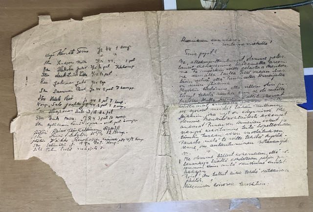 Sota-ajan propakanda-lentolehtinen