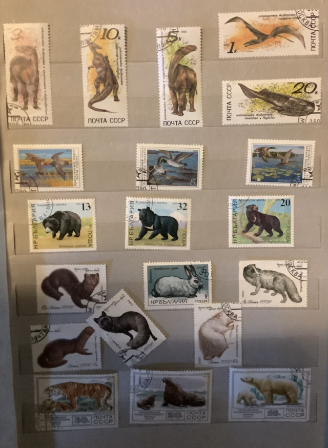 Neuvostoliittolaisia postimerkkejä