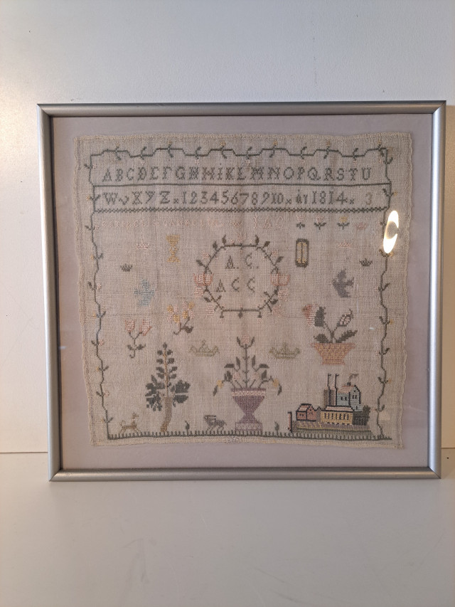 Kehystetty kangas vuodelta 1814