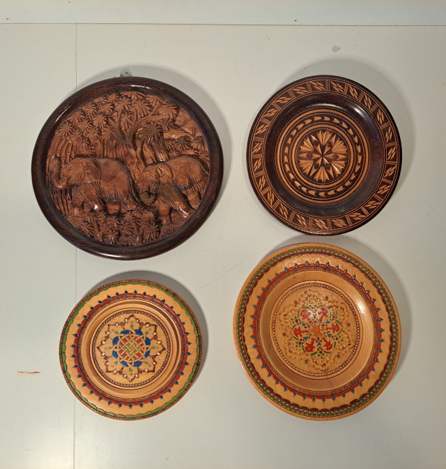 Seinälautaset puuta 4kpl