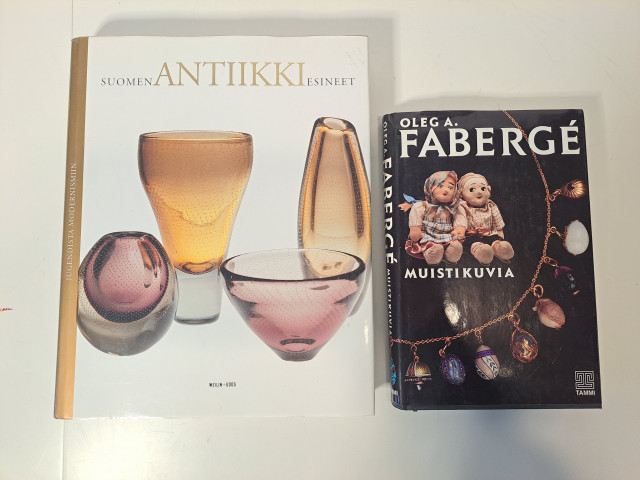 Suomen antiikkiesineet ja Faberge- kirjat